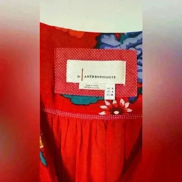 Anthropologie Women’s Boswell Textured Wrap Tunic Dress Size 4 - Picture 5 of 7